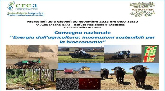 Convegno nazionale "Energia dall’agricoltura: innovazioni sostenibili per la bioeconomia"